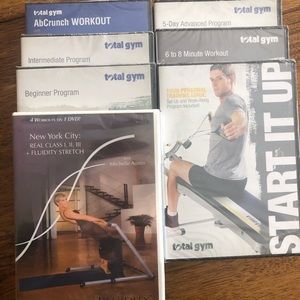Total Gym and Fluidity workout DVDs